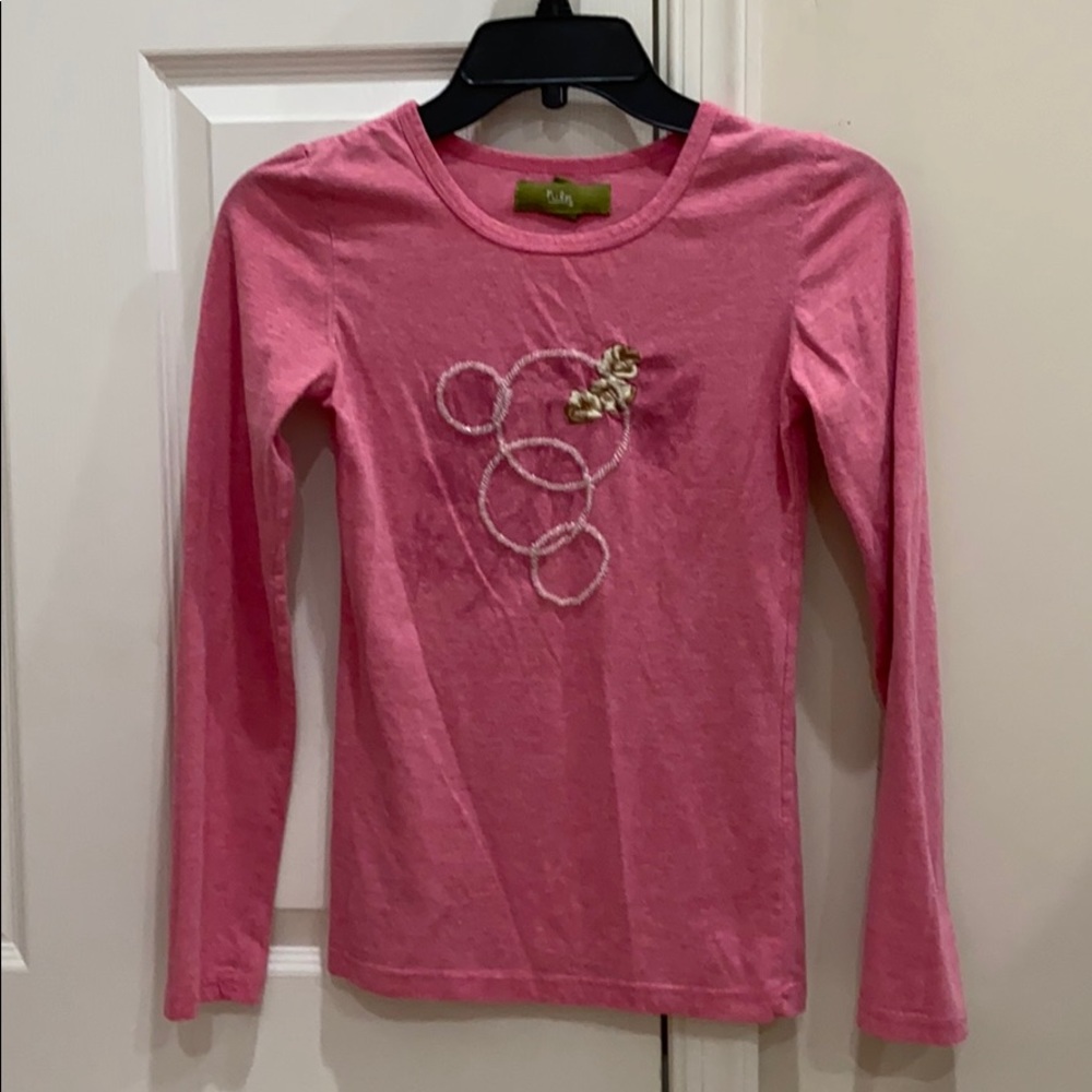 Pink floral long sleeve